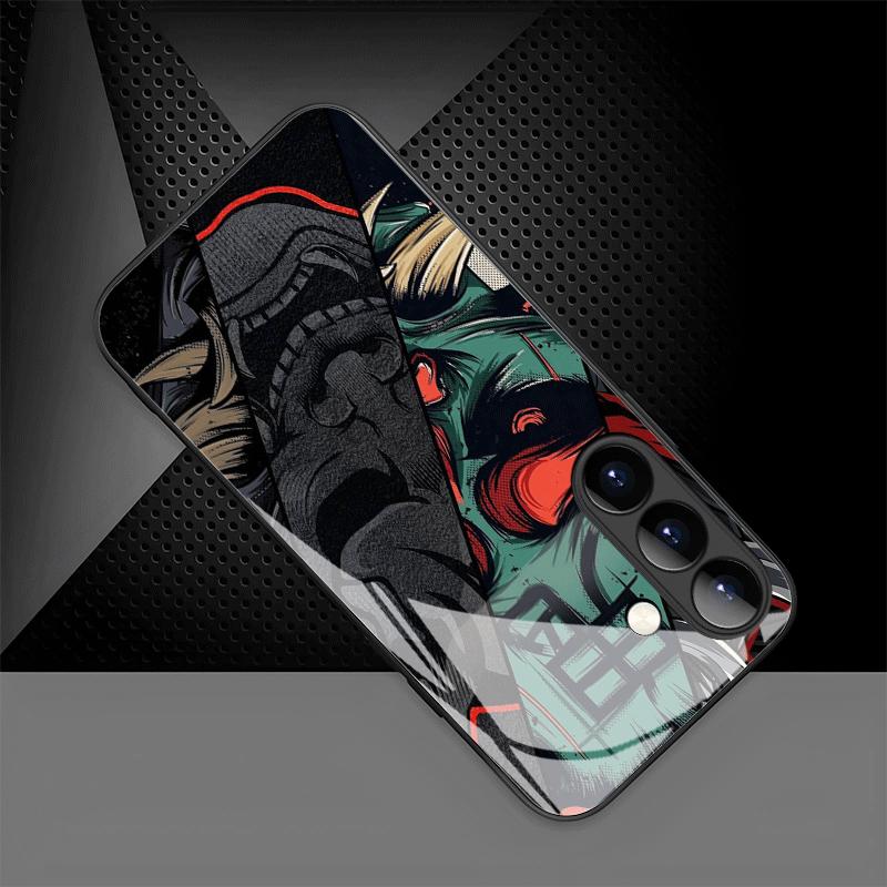 Creative Illustrations Style Ghosts on Tempered Glass Phone Cases for Samsung Galaxy S26 S25 S24 S23 S22 S21 and other models
