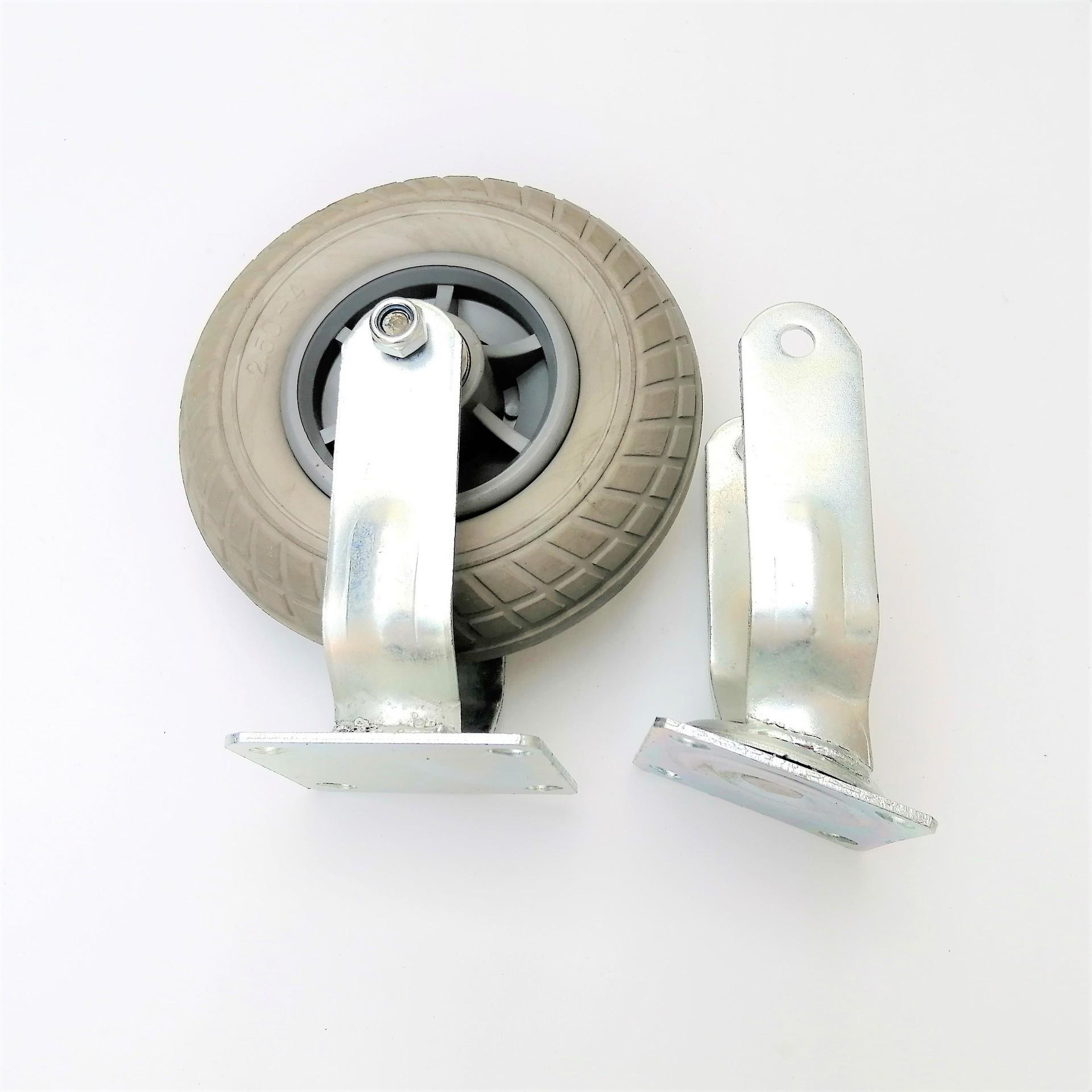 250-4 Промышленное поворотное колесо со кронштейном из пеноматериала 250-4 Bracket (4 Plates) Fixed