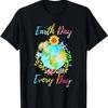 Love World Earth Day 2022 Planet Environmental Flowers Girls T Shirt