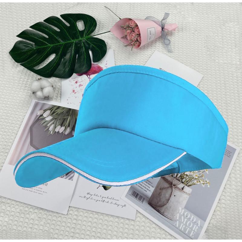 Pure cotton empty top hat printed sun hat topless parent-child hat group printing
