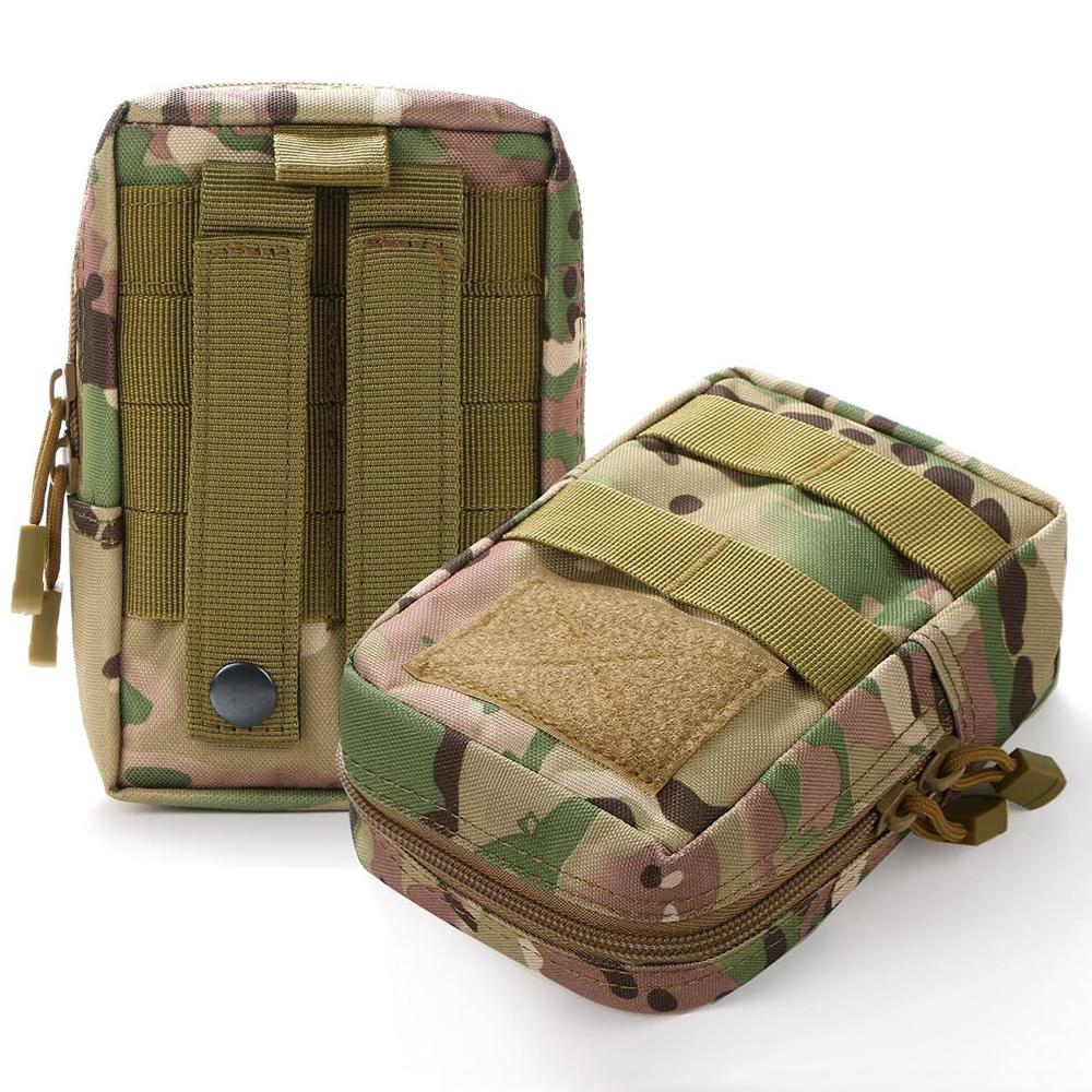 Tactical MOLLE Pouch Utility EDC Belt Waist Bag Military Vest Backpack Attachment Gear Heavy Duty Nylon Medical Gadget Organizer 1-Pack