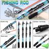 SOUGAYILANG Spinning Fishing Rod 1.8M-2.7M  Portable Carbon  Fishing Rod  6-9Sections Fishing Pole