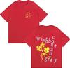 2026 Hot Singer Conan Gray Wishbone Tshrit Harajuku Tshrits Double Sided Print High Quality Aesthetic Streetwear Unisexs Women Tops