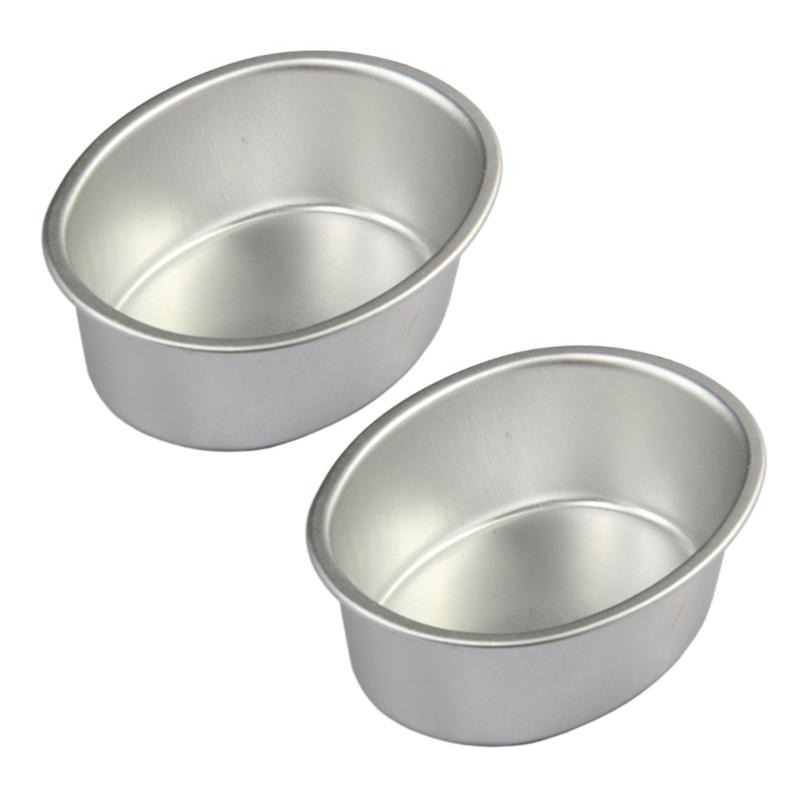 2Pcs Oval Cheesecakes Pans NonStick Cake Pans Aluminum Cake Molds
