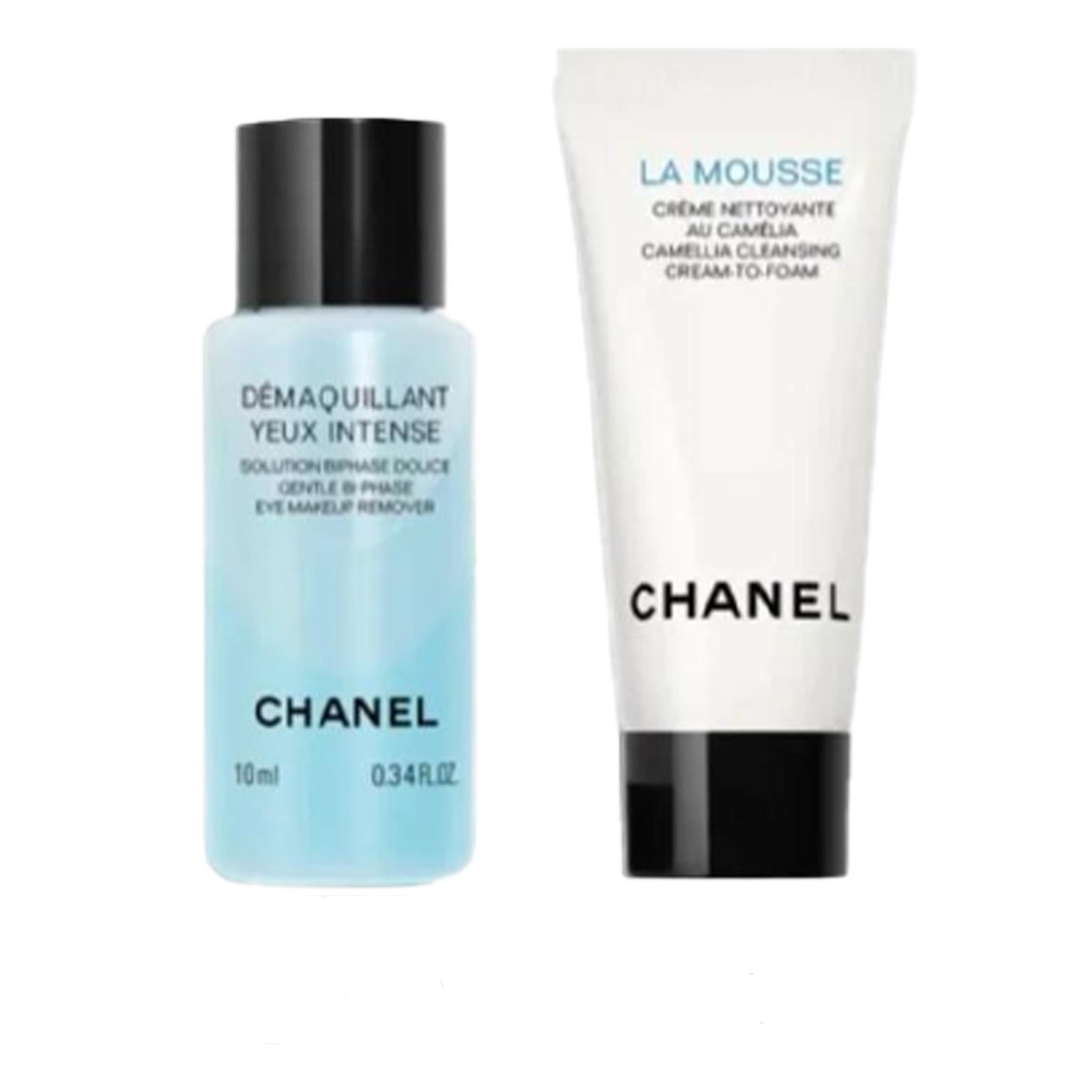 CHANEL Camellia Cleansing Sample Set 10ml Makeup Remover+5ml Cleansing