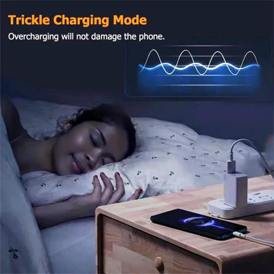 33W QC3.0 Fast Wall Charger with 6A USB-C Cable Multi-device Charger Compatible with