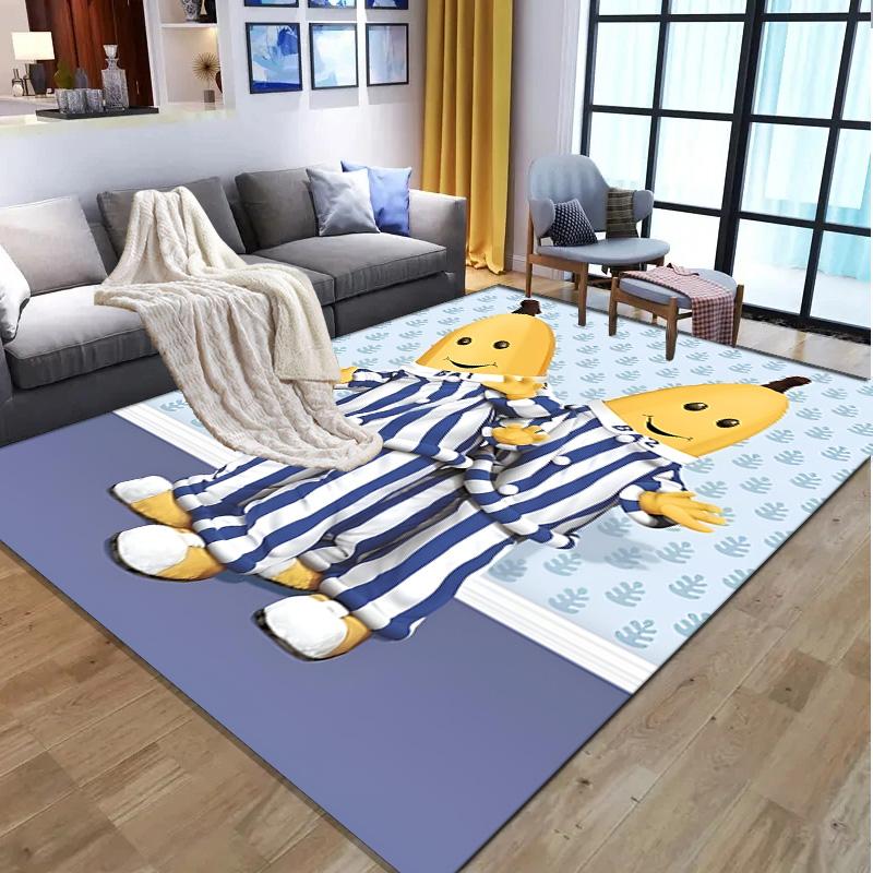 Bananas in Pyjamas Pattern Rug, Indoor/Outdoor Mat, for Picnic, Gameroom, Bedroom, Office, Living Room, Home Decor Carpet, Birthday Gift