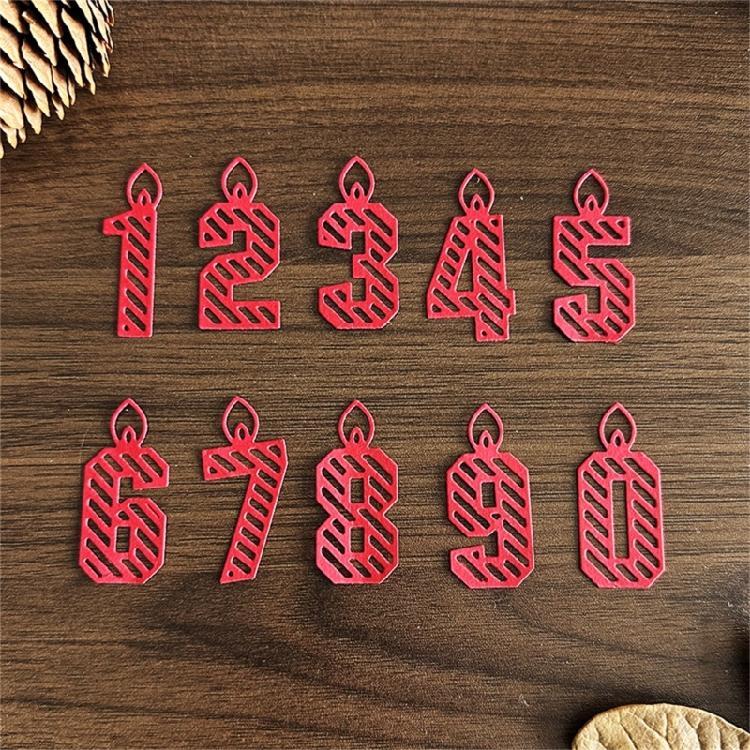 0-9 Number Cutting Dies for Photo Scrapbooking Card Making Decorations Embossing Stencils Carbon Steel Die Cuts