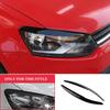 2pcs Car Head Light Lamp Eyebrow Eyelid Imitation Carbon Fiber Cover Trims for VW Polo Mk5 6R 6C 2010 2011 2012 2013 2014 2015 2016 2017 2018