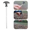 Camping Tent Stake Strong Load-bearing Thickened Windproof Galvanized Iron Impact Resistance Camping Garden Canopy Stake for Outdoor