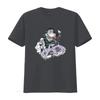 Ben Davis T shirt Mens  Classic Car Gorilla Print Cotton White Small vintage Washed Stretched Comfortable Casual