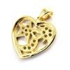 Les Trésors De Lily [M8962] - Gold Plated Pendant 'Love' (moon Stars) - 22x18 Mm