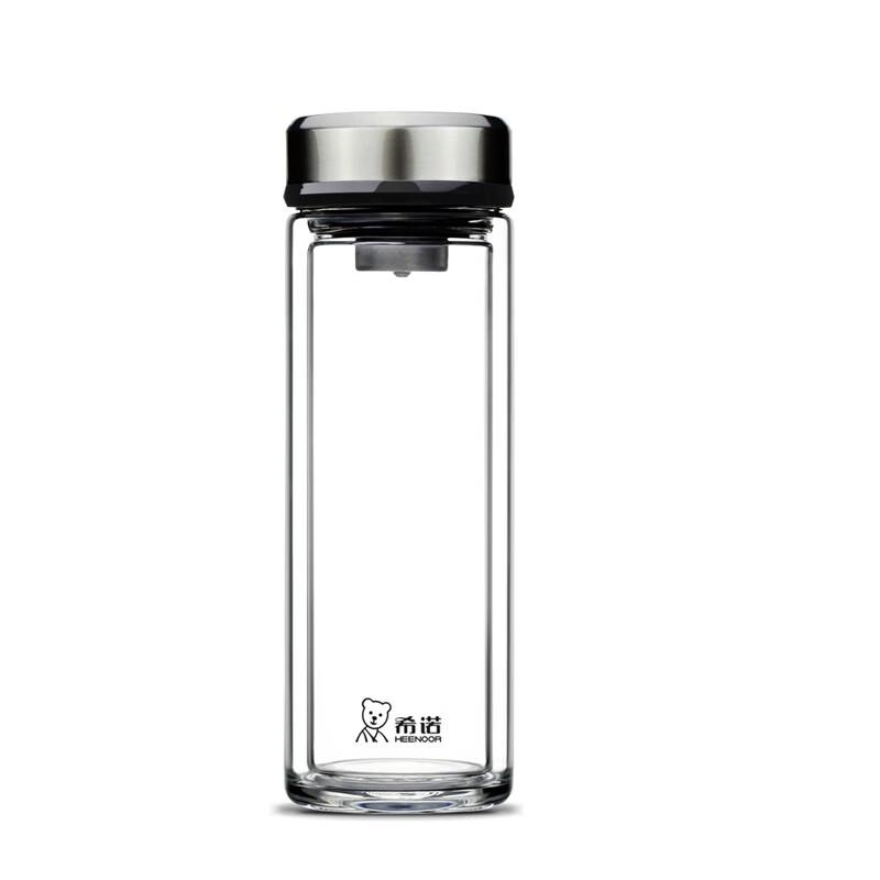 Xinuo Double-Wall Glass Tea Cup with Filter Lid