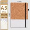 A5 Coffee Cork Texture Notebook Gift Set with Custom Logo Printing