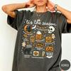 Women Vintage Dark Academia Vintage Halloween Comfort Shirt Tis the Season Pumpkin Witch Graphic Tshirt Unisex Top Streetwear