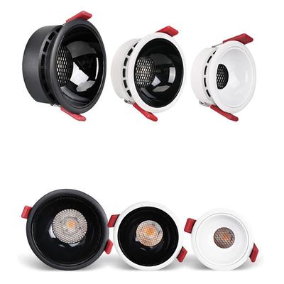 Spot LED encastrable anti-éblouissement pour plafond, éclairage de plafond, 7 W, 9 W, 12 W, 15 W, 18 W, 25 W, 85-265 V