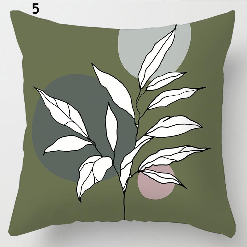 Чешский полосатый лист наволочка, декоративные наволочки на пояс, наволочка, квадратный домашний декор, наволочка 45x45 см, зеленый