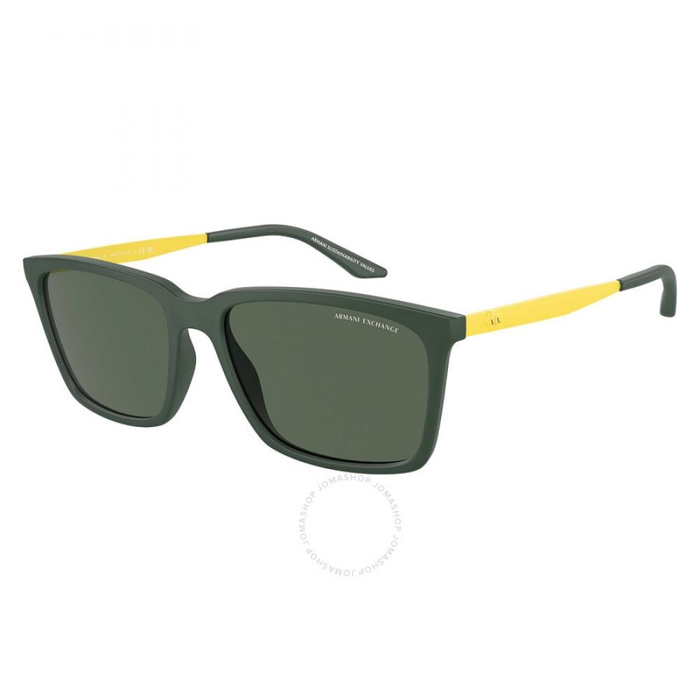

Armani Exchange Green Rectangular Men s Sunglasses AX4138SF 830171 57