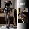 Women Sexy Shiny Open Crotch Glossy Stocking Role Play Intimate Lingerie