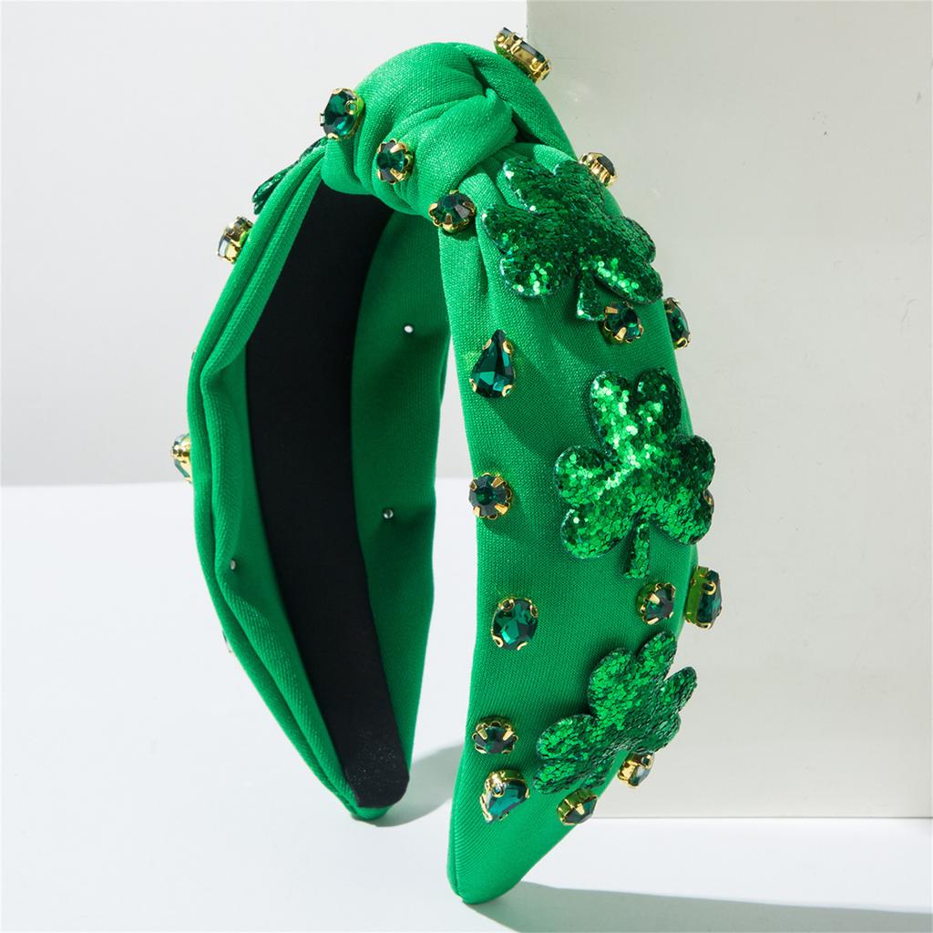 St. Patrick's Day Strass-verziertes Stirnband - Party-Haarschmuck