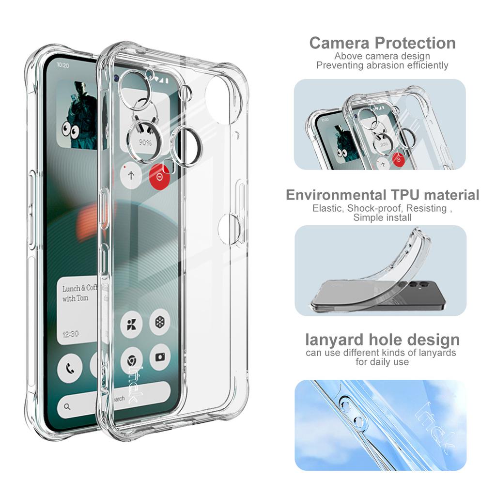 Pre Nothing Phone 3 5G Puzdro na telefón IMAK Nárazuvzdorné Mäkké puzdro