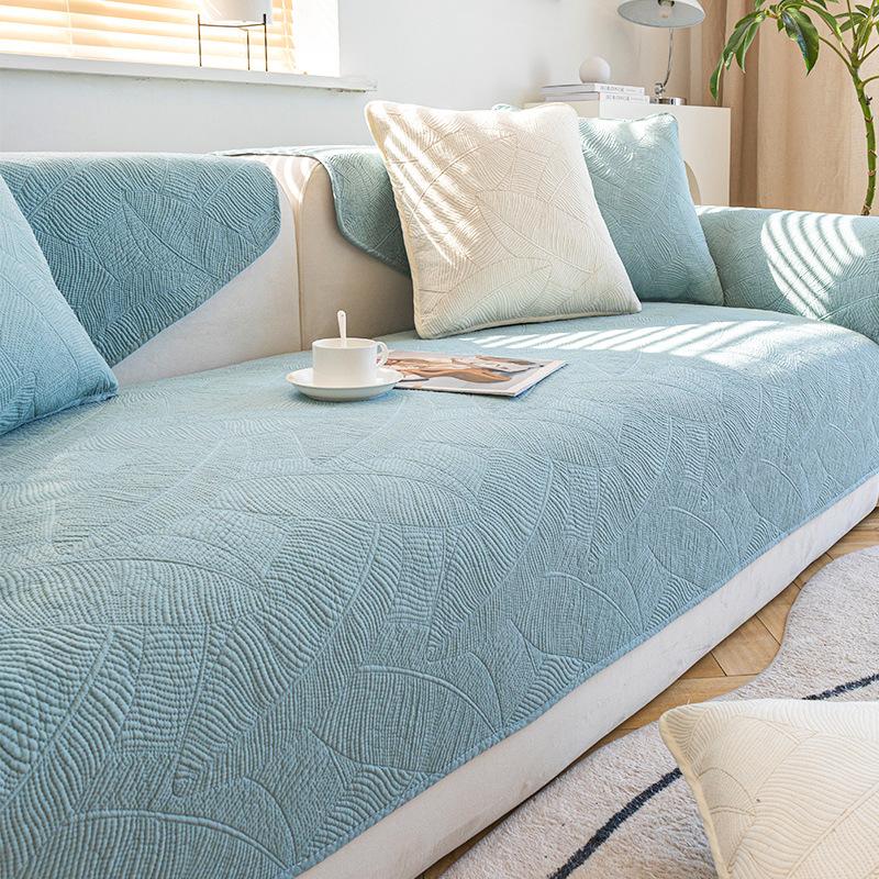 Winter Cotton Double-Sided Sofa Cushion Four Seasons Universal Non-Slip Fabric Cushion Simple Nordic Back Towel