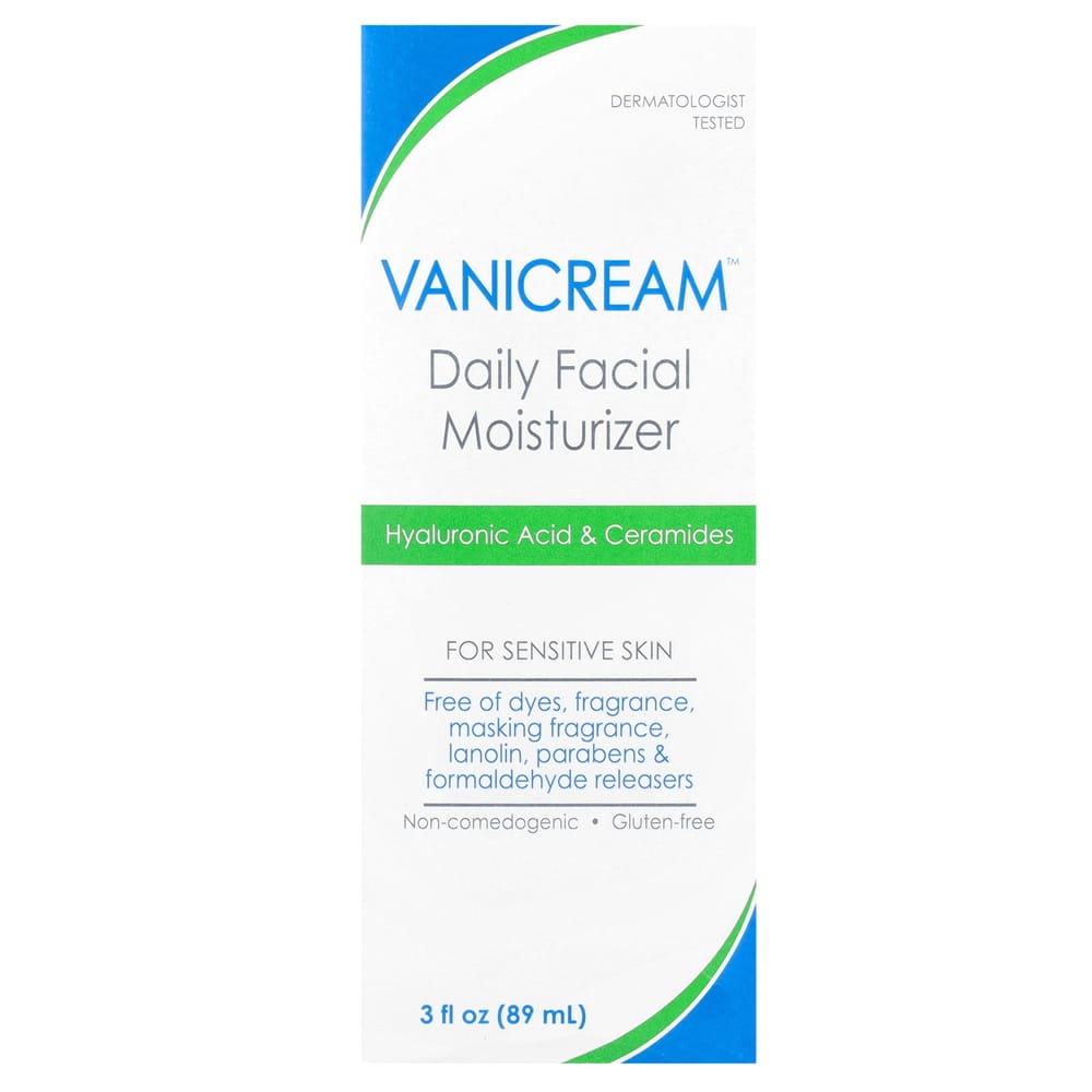IHerb Denní hydratační krém na obličej, bez vůně, pro citlivou pleť, 89 ml (85 ml)