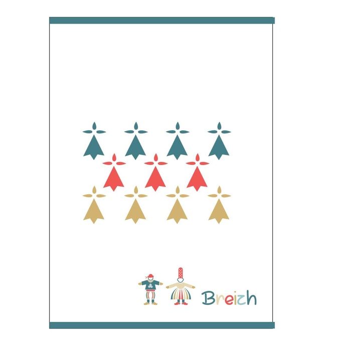 Lot de 2 torchon Hermine