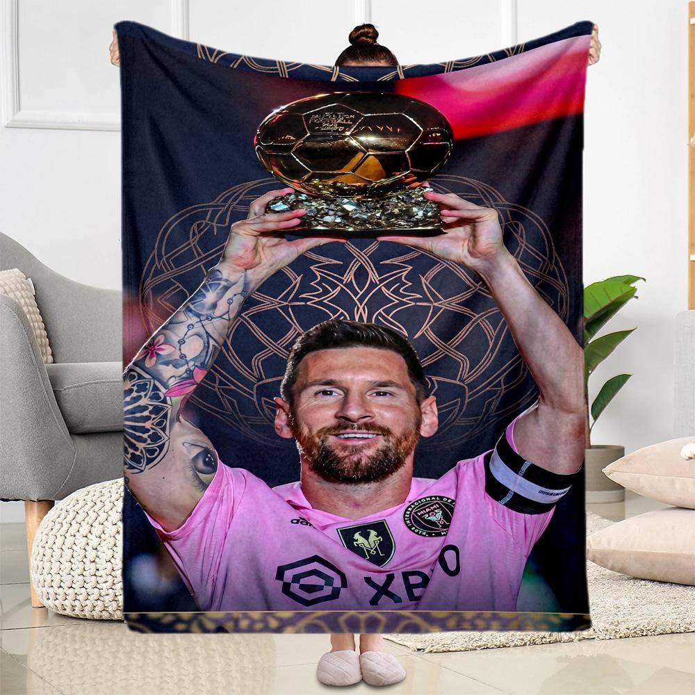 Messi 252 Blanket Durable Comfort Great for Office Chair Sofa for All Occasions Digital Print Best Holiday Gift for Friends Family