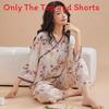 New Oriental Style Womens Pajama Twopiece With Breathable Cotton Satin For Home Use