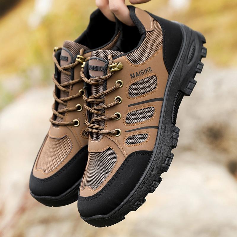 Boty Jaro a Podzim síťované prodyšné sportovní ležérní turistické boty šněrovací boty