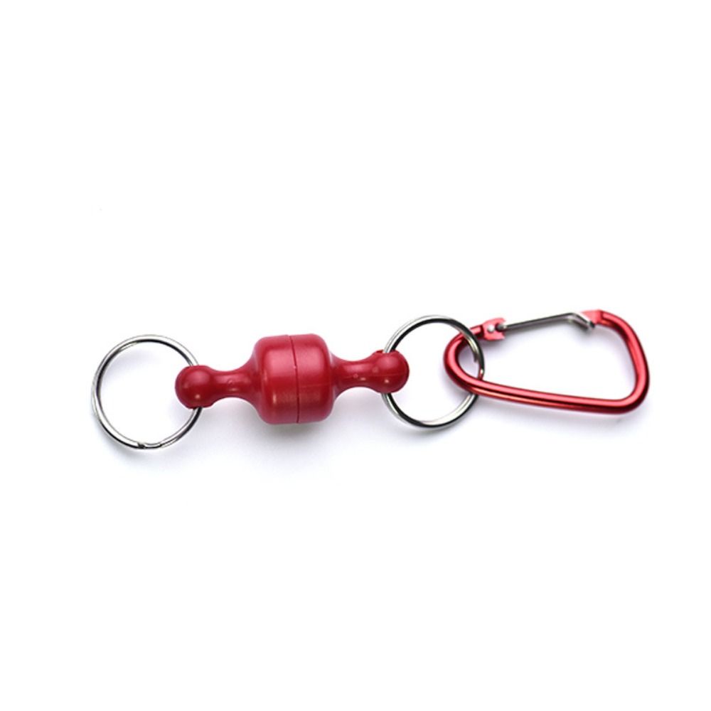 Quick Release Fishing Magnetic Buckle Magnetic Keychain Carabiner Retractor  Attached Nippers
