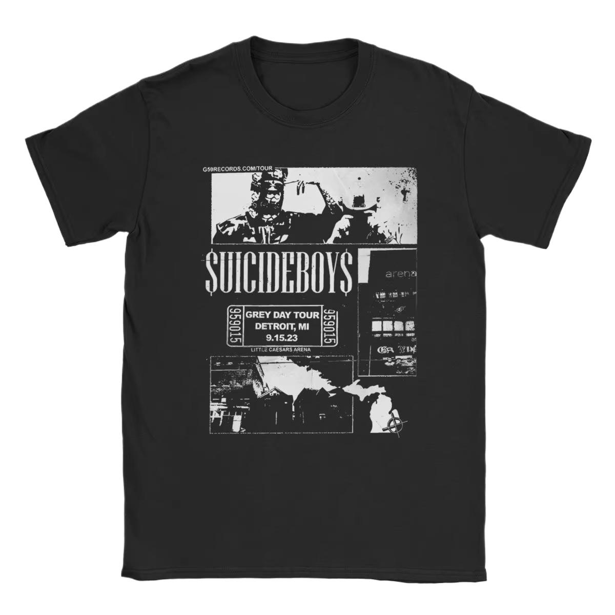 

Vintage Tour Suicideboys T Shirt Men Women High Quality Cotton Funny Tshirts Round Neck Tee Shirt Short Sleeve Clothes Gift I... S разноцветный