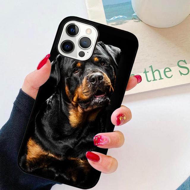 Cute Dog Puppy Rottweiler Phone Case For For iPhone 17 Air 16 15 11 12 13 14 Pro Ma Plus coque