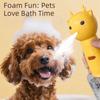 Quiet Operation Cat Soap Dispenser Wireless Smart Dog Cleaning Foam Machine Waterproof Cartoon Pet Bathing Soap Container
