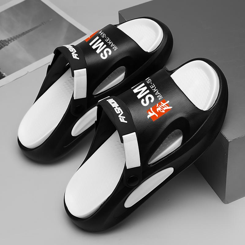 Sandals, light and breathable beach shoes, one-word soft-soled casual driving slippers