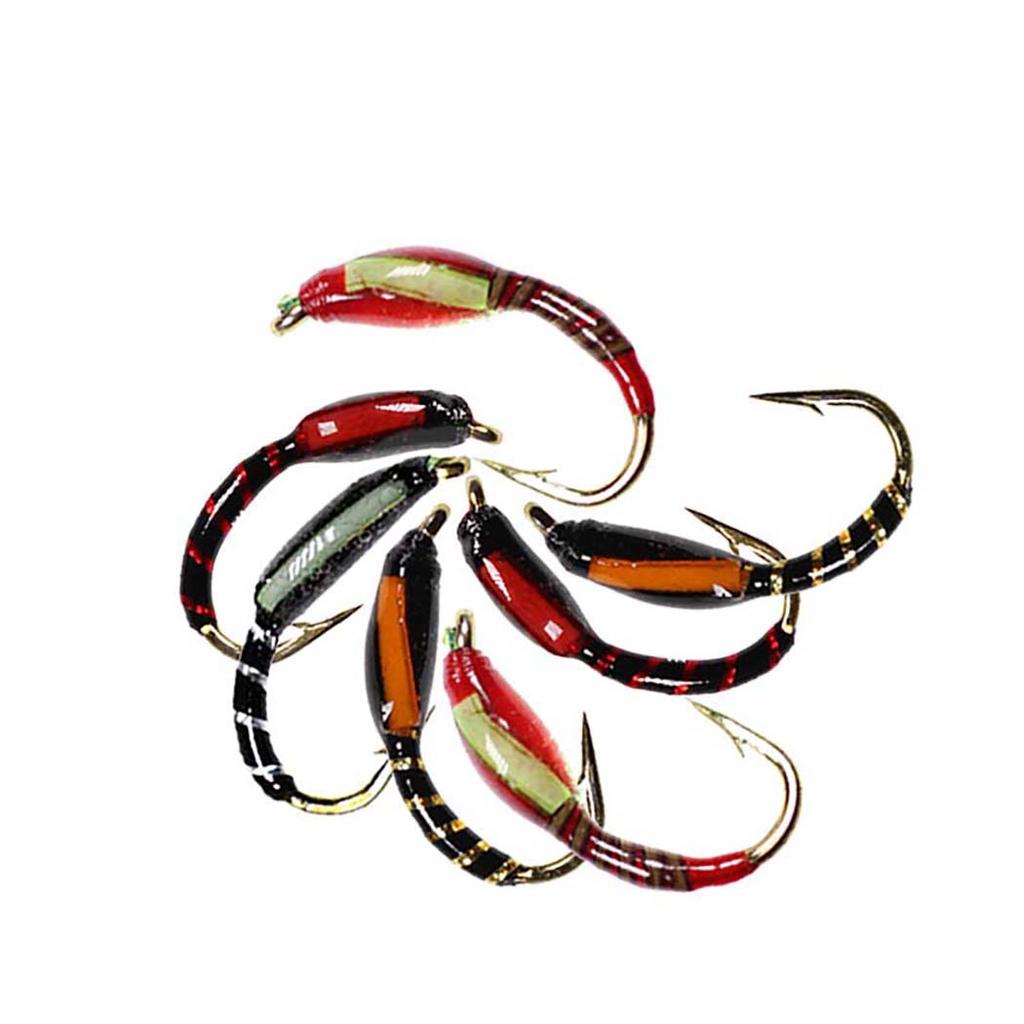 6/12/18/24 szt./pudełko Różne nimfy epoksydowe do połowu muchowego na pstrągi, okonie, ryby, przynęty wędkarskie