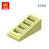 Non-Toxic 331Pcs/Lot 61409 Slope 18 2X1X2/3 With 4 Slots Block Moc Color Accessories Compatible With Brick Diy Children Toy Assembly