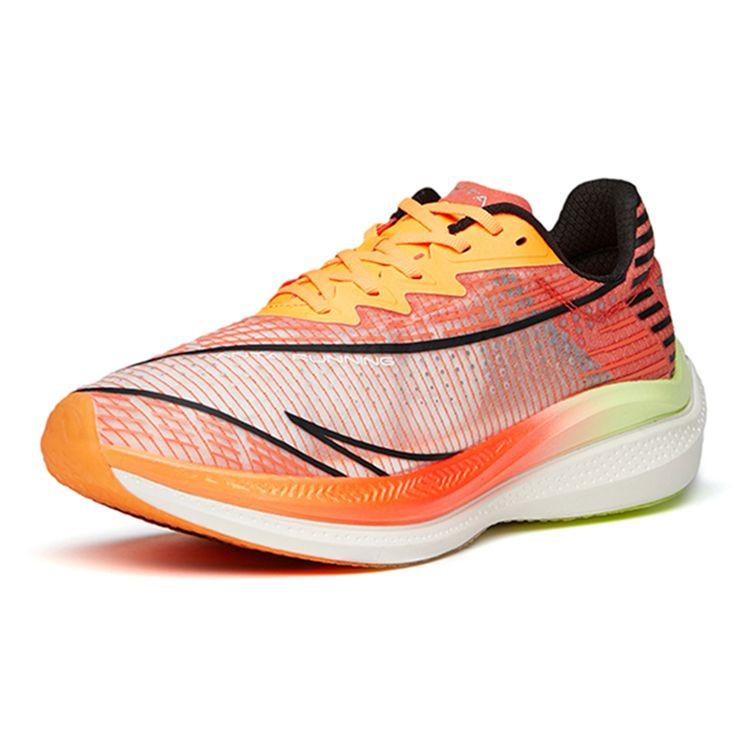 Anta Kids Hailang PB Carbon Plate Racing Non-Slip Shock Absorbing Wear-Resistant Low-Top Running Shoes Kids Running Shoes Orange 312135598-3