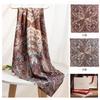 2026 Silk Wool Scarf Double-sided Floral Print Neck Warmer Fashion Shawl