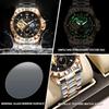 Top Luxury Men Mechanical Watch Automatic Moon Phase Man Wristwatch Hollow Tourbillon Stainless Steel Men's Watches Male