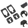4 Pieces Car Door Handle Seals Accessories Stable Performance High Reliability Sturdy Black