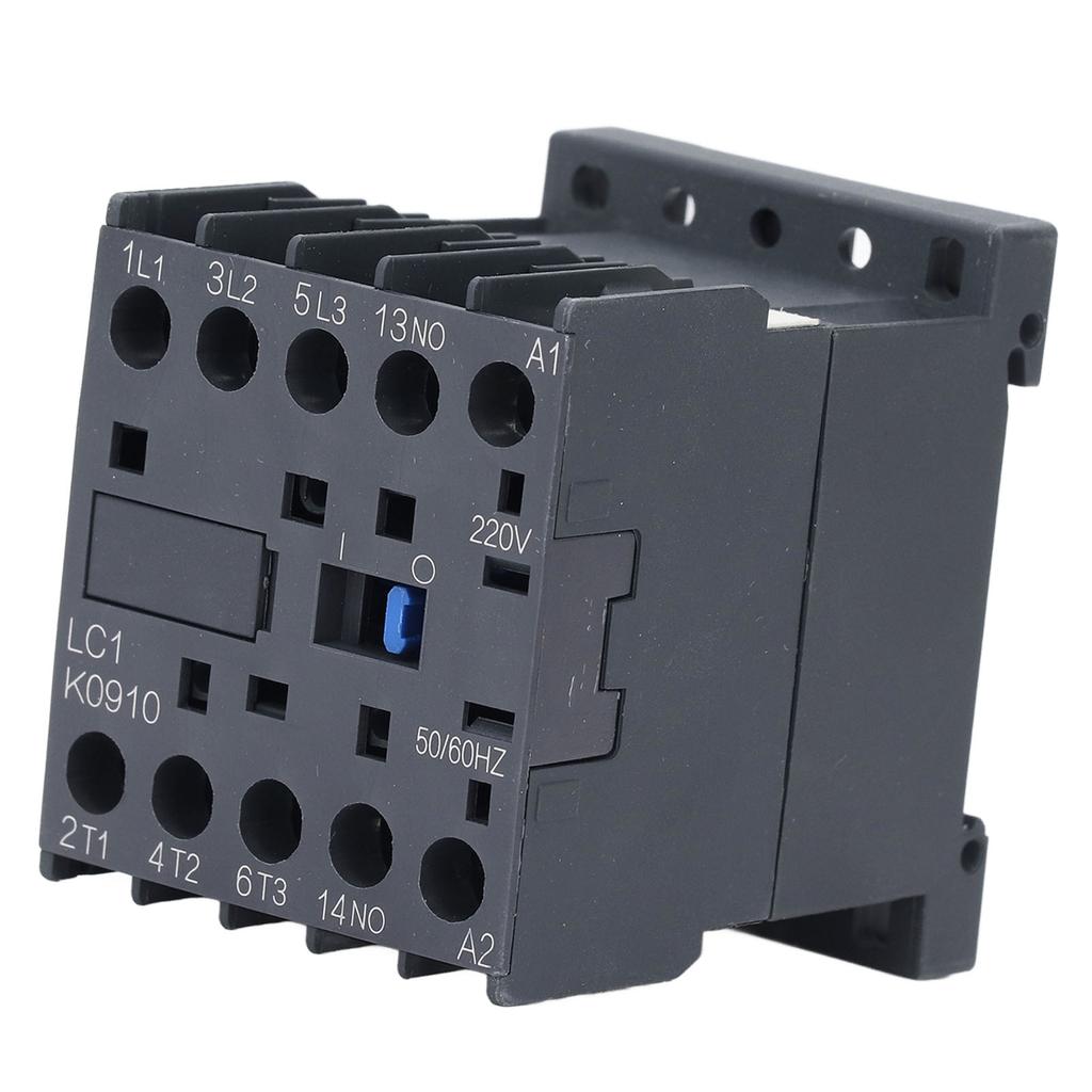 AC Contactor Compact PC Flame Retardant Housing 1 Normally Open K Type AC Contactor 9A Coil Voltage