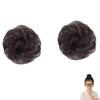 YIBOOOM Curly Scrunchies (2-Piece Set), Perfect for Wigs, Buns, and Small Chignons, Perfect for Kimono, Shichi-Go-San, Coming-of-Age Ceremonies, and