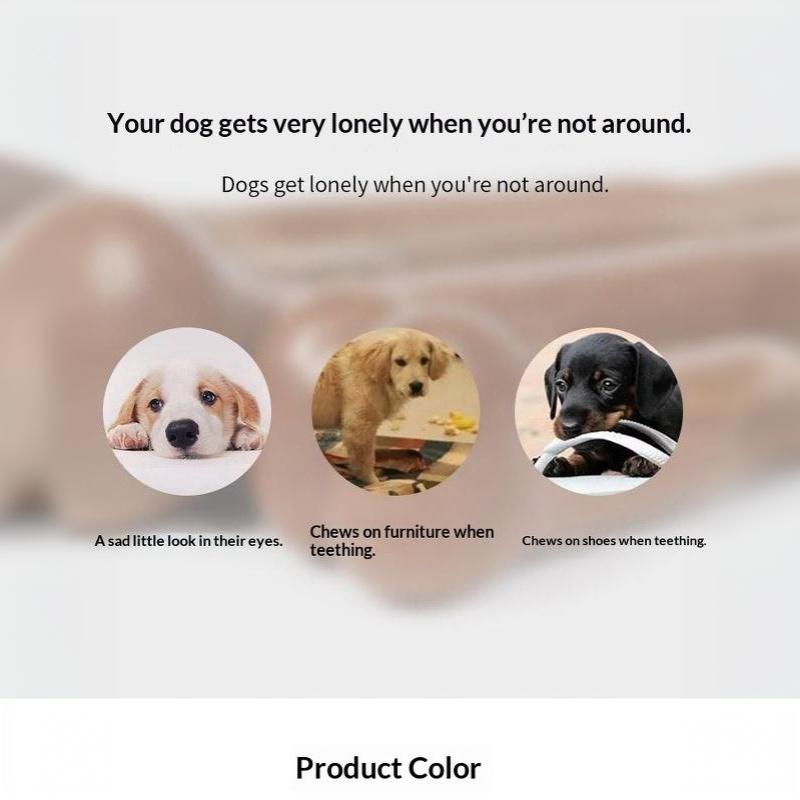 Dog Bone Chew Toys Indestructible Natural Non-Toxic Anti Bite Portable Toys for Indoor Outdoor Use