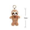 15cm Pet Series Plush Toys Monkey Rhinoceros Panda Chimpanzee Pendant Keychain Stuffed Doll Backpack Pendant Birthday Gifts