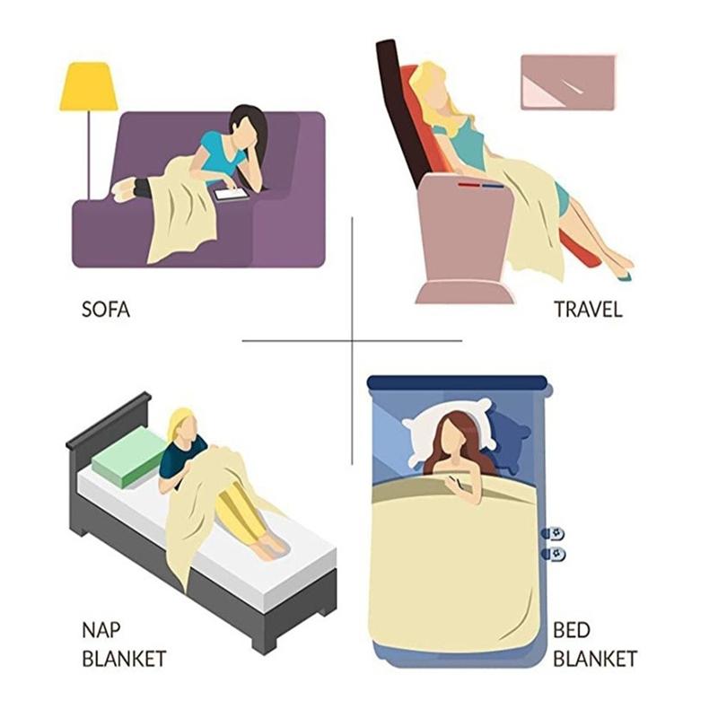 Cute Cartoon "The Grinch" Print Blanket – Warm Winter Flannel Throw; Festive, Unique Sofa & Nap Blanket