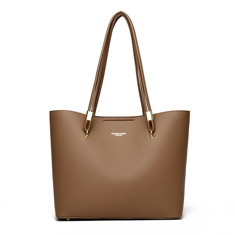 Einfache Retro-Tragetasche, Hochwertige PU-Leder-Umhängetasche für Damen-Tragetasche Geeignet für Alltag, Freizeit, Pendeln