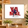 5D Diamond Painting Lamine Yamal DIY Full Drill Diamond Art Kit Home Decoration