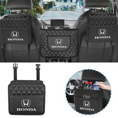 AAAJU1 Car Seat Backrest Storage Stowing Tidying Pocket For Civic FIT Accord Prelude CRV 5th City CRZ CRX Jazz HRV Pilot Odyssey